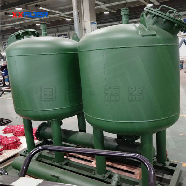 冷卻循環(huán)水兩罐并聯(lián)淺層砂過(guò)濾器